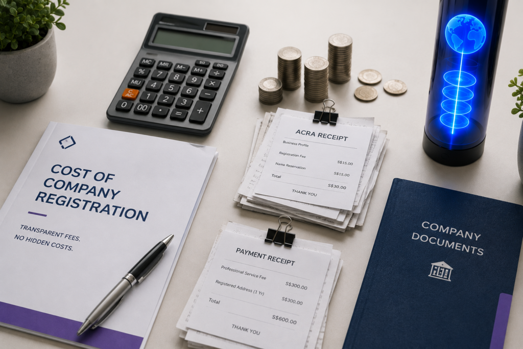 Cost of company registration in Singapore